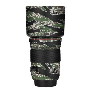 Imagem de EF 135 2 Película de lente de câmera adesivo antiarranhões para Canon EF 135 mm F2 Coat Vinil Película Protetora Decalques (Camuflagem com listras de íger)