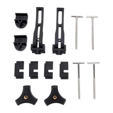 Imagem de FJMQHU Kit de Fixação com Grampo para Tampa de Porta-Malas, Preto, às Intempéries, Fácil Instalação, Conjunto de Fixadores de Reposição para Tampa, Conjunto de 2 peças