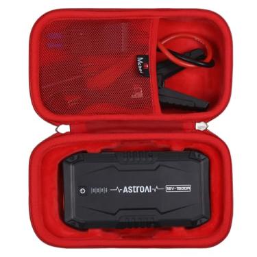 Imagem de Mchoi Capa rígida adequada para AstroAI S8 Car Jump Starter 1500A carregador de bateria de carro portátil, apenas capa, vermelho