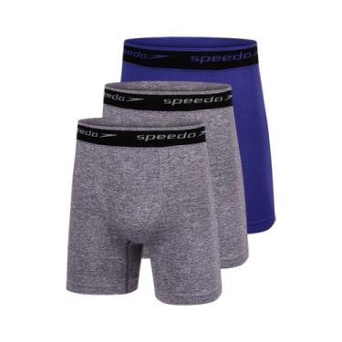 Imagem de Kit com 3 Cuecas Boxer Speedo 4278 Colorido, Azul, 1XG