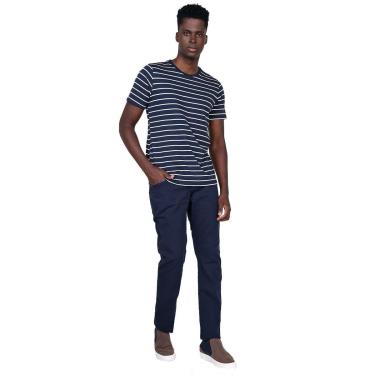 Imagem de Calça Forum Sarja Masculina Slim Paul Escura-Masculino