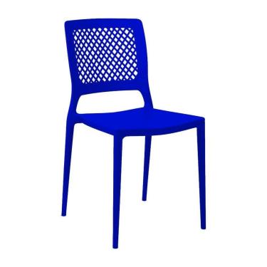 Imagem de Cadeira Empilhável Vênus Azul Bic Em Polipropileno Acrilys