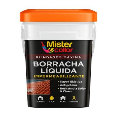 Imagem de Borracha líquida Emborrachada 18kg Paredes Lajes Telhados - Mister Col