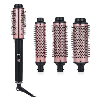 Imagem de Pincel Térmico com 3 Cabeças Intercambiáveis Redondo Aquecido para Curlers Volumizador e Estilo