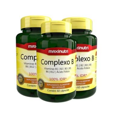 Imagem de Maxinutri, Kit 03 Complexo B Vitaminas100% IDR Maxinutri 60 Capsulas