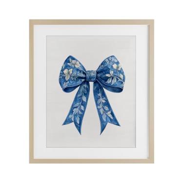 Imagem de Stupell Industries Impressão emoldurada de bétula de fita floral intrincada sob vidro, design por letras e forrado, 40,6 x 33,5 cm