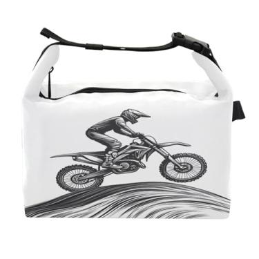 Imagem de STAYTOP Lancheira de motociclista com fivela de alça, lancheira isolada para meninos e meninas, lancheira térmica para trabalho escolar