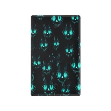 Imagem de Wassud Placa de cobertura para interruptor de luz, 1 capa de tomada em branco, placa de parede, padrões de orelhas de gato, decoração de casa, sala de estar, quarto, decoração