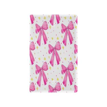 Imagem de Wassud Bows and Star (2) placa de cobertura de interruptor de luz decorativa capas de tomada placa de parede para tomadas elétricas em branco 4,53 x 2,76 polegadas