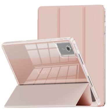 Imagem de INFILAND Capa para Lenovo Idea Tab 11 polegadas 2025, suporte fino, transparente, capa protetora inteligente para Lenovo Idea Tab 11 polegadas TB-336ZU/336FU [despertar/hibernar automaticamente] (rosa