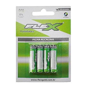 Imagem de Pilha Alcalina Flexgold - Com 4 Unidades Aaa