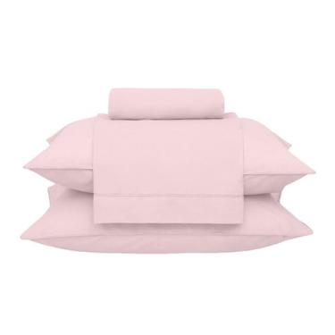 Imagem de Kit Jogo De Lençol Buddemeyer 4 Peças Cama Casal Basic Percalle 180 Fi