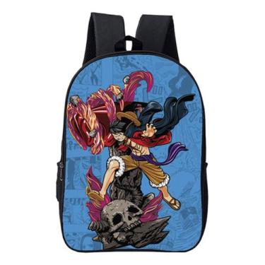 Imagem de Mochila Escolar Estampa Premium Anime One Piece Para Faculdade e Aula 