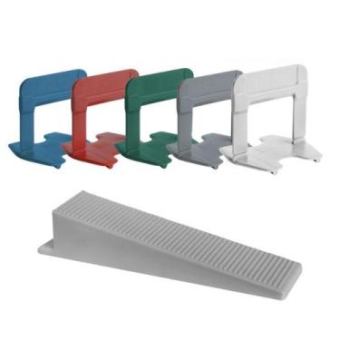 Imagem de Kit 50 Espaçador + Cunha Nivelador Piso Azulejo Eco Cortag tamanho:1.5