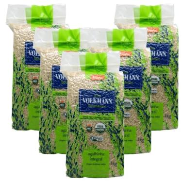 Imagem de 5 x Arroz Agulhinha Integral Orgânico e Biodinâmico 1kg - Volkmann