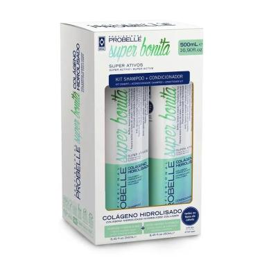 Imagem de Kit Shampoo + Condicionador Probelle Colágeno Hidrolisado 500ml