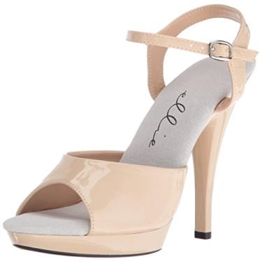 Imagem de Ellie Shoes Sandália feminina de salto 521-juliet-w, Nude., 14 D US