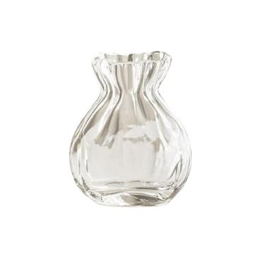 Imagem de Vaso de flores Vaso de vidro cristal premium para decoração casa, quarto e centro mesa em estilo rústico