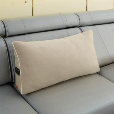 Imagem de BAGASI Almofada de cabeceira de cunha, almofada de leitura para cabeceira, descanso de cama, almofada de leitura, almofada triangular para sentar na cama, almofada de apoio de encosto para cama, bege