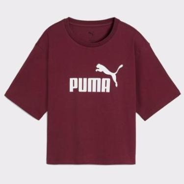 Imagem de Cropped Puma No. 1 Logo Feminino Vinho-Feminino