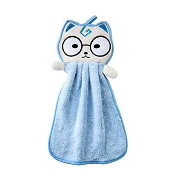 Imagem de Toalha de Mão Pendurada Gorda Fofa Cozinha Absorvente para Lavar Pratos Pano Cartoon