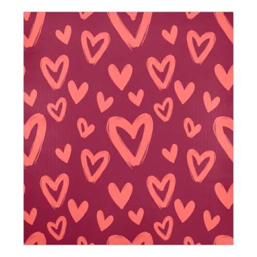 Imagem de Blueangle Capa de ímã de lava-louças coração vermelho dos namorados, decoração da capa da máquina de lavar louça, adesivos de eletrodomésticos, adesivos de eletrodomésticos, 58 cm C x 66 cm adesivo