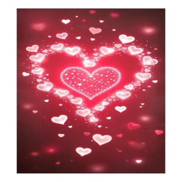 Imagem de Blueangle Capa magnética para lava-louças coração dos namorados, decoração da capa frontal da máquina de lavar louça, adesivos de eletrodomésticos, adesivos de eletrodomésticos, 58 cm C x 66 cm