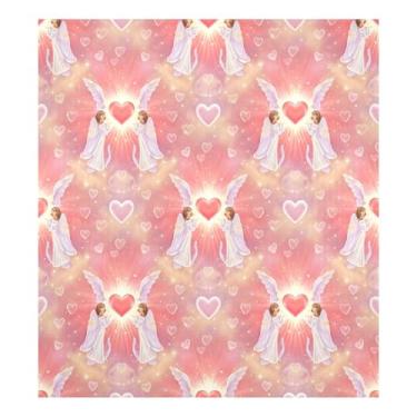 Imagem de Blueangle Valentine Angel capa magnética para lava-louças, decoração frontal da capa da máquina de lavar louça, adesivos de eletrodomésticos, adesivos de eletrodomésticos, 58 cm C x 66 cm adesivo