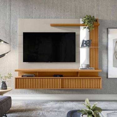 Imagem de Painel Home Para Tv Até 60 Polegadas Maragogi Linea Brasil Nature/off White