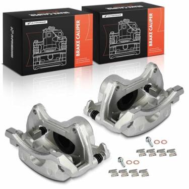 Imagem de A-Premium Pinça de freio adequada para Cadillac XT4 2020-2024, com suporte, um lado, 1 pistão, dianteiro esquerdo e direito, um conjunto de 2