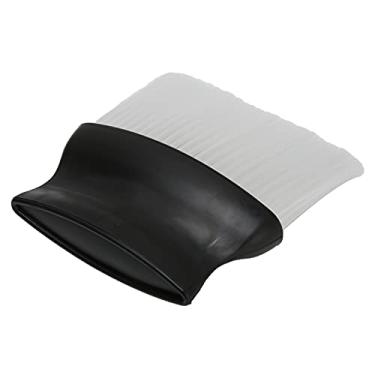 Imagem de Cryfokt Escova Espanadora de Pescoço Macia e Confortável, Escova de Remoção de Pelos de Barbeiro para Salão de Beleza Com Base Vertical para Maquiagem Limpa, Nylon Abs (Branco)