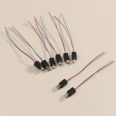 Imagem de Motor De Vibração Mini Micro 4mm 8mm 5 Peças DC 3V Sem Núcleo Com Roda