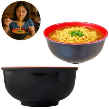 Imagem de 4 Tigelas Bowl Oriental Melamina Para Restaurante Japones 1L - Clink