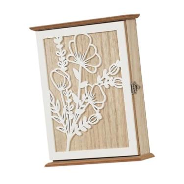 Imagem de XLWLLNJ Porta-chaves de madeira para de entrada, escritório ou sala de estar, Flor