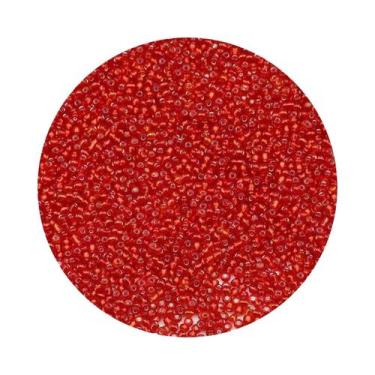 Imagem de Miçangas De Vidro Prateadas Internas 2mm 1500pcs 18g Para DIY Pulseira