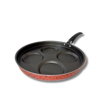 Imagem de Frigideira Teflon 4 Ovos Antiaderente Com Espátula