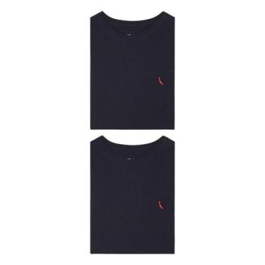Imagem de Kit 2 Camisetas Brasa Preta Pica Pau Bordado Reserva, M, Preto