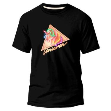 Imagem de Camiseta Básica Algodão Premium Estampa Digital Unicórnio - Pavesi, Pr