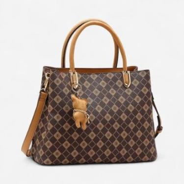 Imagem de Bolsa Feminina Chenson Monograma Elemento Gráfico Café-Feminino
