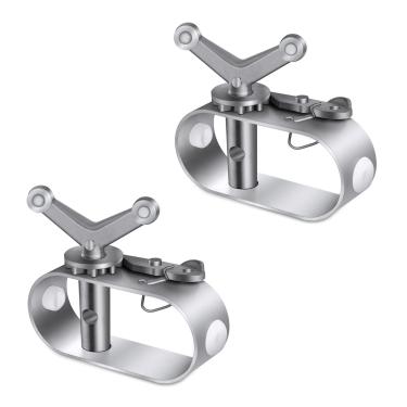 Imagem de 2 peças de guinchos para cobertura de piscina, cabo de cobertura resistente, cabo de guincho, catraca para fixação de piscinas acima do solo no inverno