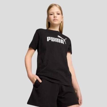 Imagem de Camiseta Puma ESS NO. 1 Logo Juvenil Feminina Preta-Feminino