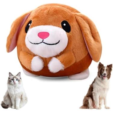 Imagem de Pureadee 2026 Novo brinquedo de pelúcia para animais de estimação em movimento, brinquedos interativos para cães, brinquedo de bola de cachorro estridente recarregável com som falante, brinquedo de