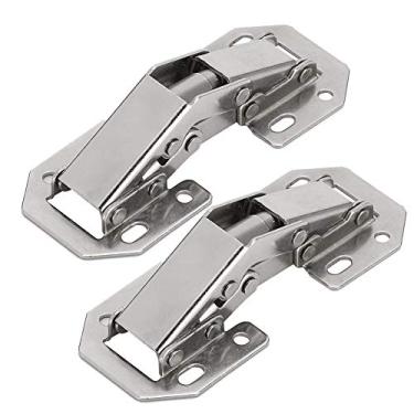 Imagem de Acouto 20 Conjuntos de Dobradiças de Ferro para Armários de Guarda-roupa Fechando 3 Polegadas Não Perfuradas
