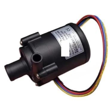 Imagem de Bomba de água DC 12V pequena sem escova bomba centrífuga impulsor submersível grande suporte de fluxo regulação de velocidade