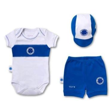 Imagem de Kit Bebê Cruzeiro Body Shorts e Boné Oficial Revedor-Unissex