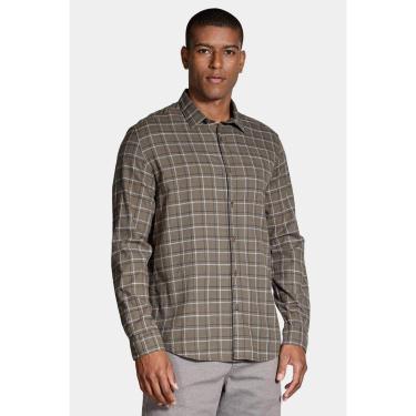Imagem de Camisa Aramis Manga Longa Slim Flamê Xadrez Verde-Masculino