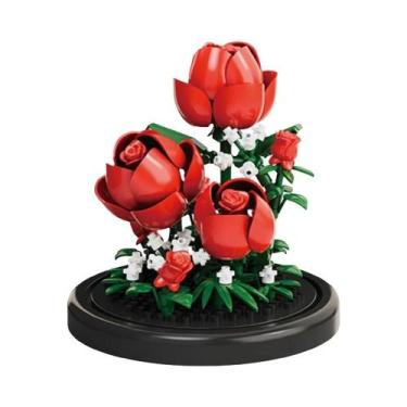 Imagem de Brinquedo De Decoração Para Casa Em Miniatura De Flor De Lírio Rosa Si