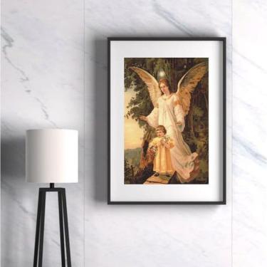 Imagem de Quadro Santo Anjo Da Guarda - 60X48Cm