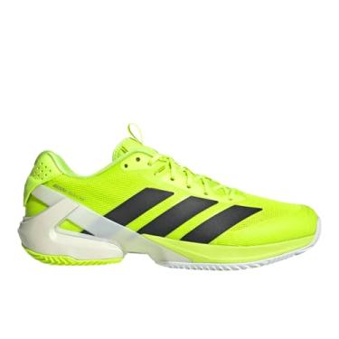 Imagem de adidas Tênis masculino Adizero Ubersonic 5 Clay Court Tênis, Lucid Limão/Preto/Branco, 43