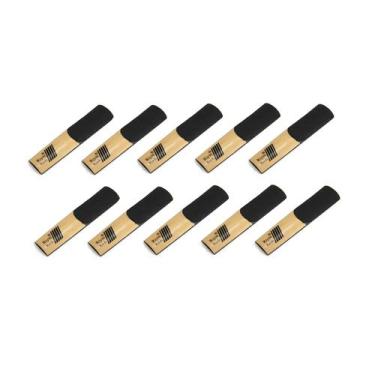 Imagem de KIT 10 Palheta Sax Soprano 2,5 2 1/5 Estilo Plasticolver para saxofone